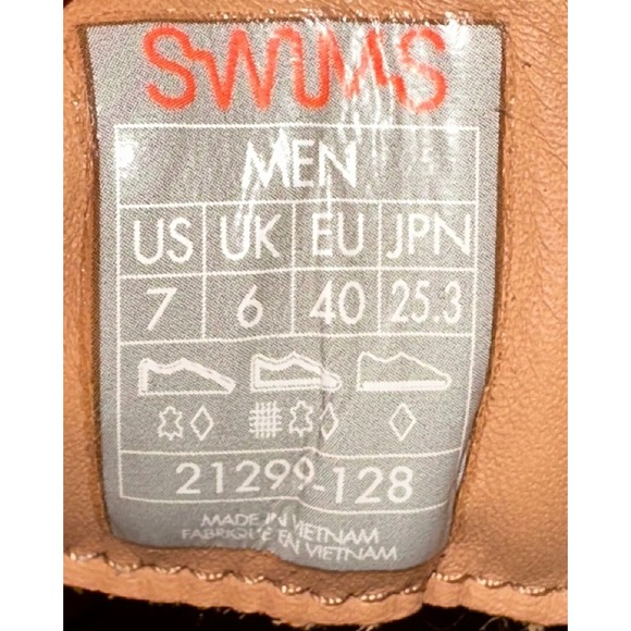SWIMS Chukka Boots Ankle Casual Comfort Navy Blue Orange Accent‎ Mens Size 7 main image 9
